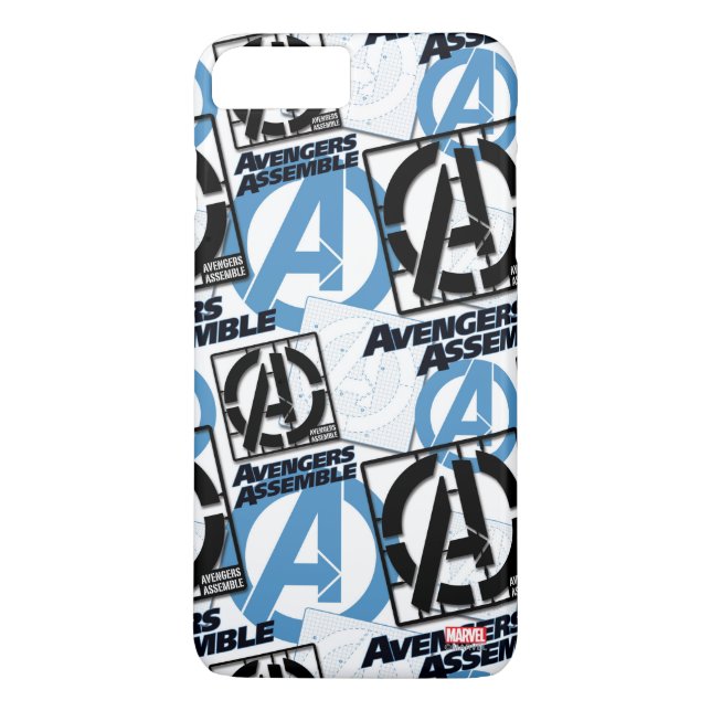 Assemble Pattern Case-Mate iPhone Case (Back)