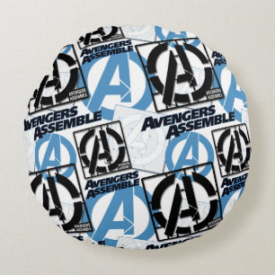 Assemble Pattern Round Pillow