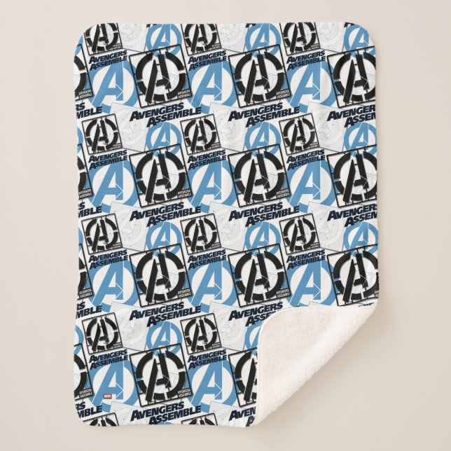 Assemble Pattern Sherpa Blanket (Front)
