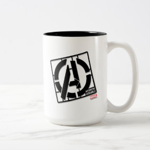 Assemble Pattern Two-Tone Coffee Mug
