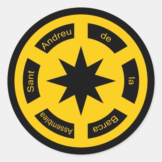 assemblea sab classic round sticker (Front)