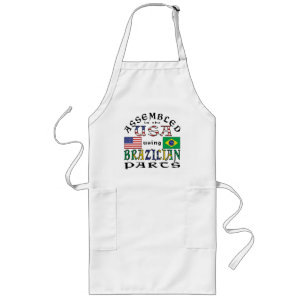Assembled in USA Using Brazilian Parts Long Apron