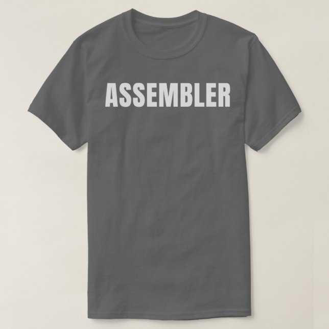 Assembler Funny Job Title Profession Birthday Gift T-Shirt (Design Front)