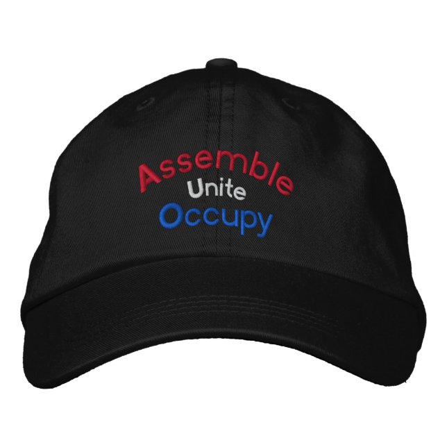 Assembler Unite Occupy Casquette brodé (Devant)