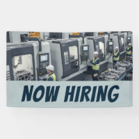 Assembly Line Machine Operators NOW HIRING Banner 