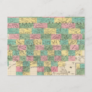 Assembly Map of Asia Postcard