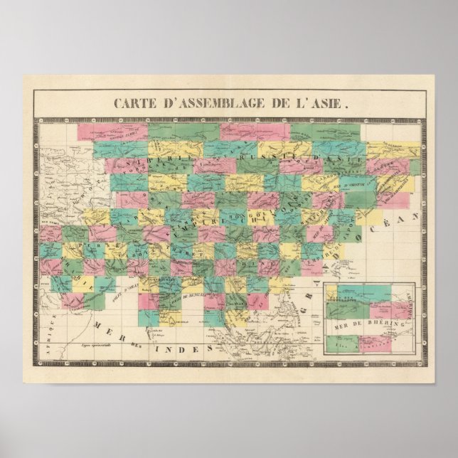 Assembly Map of Asia Poster (Front)