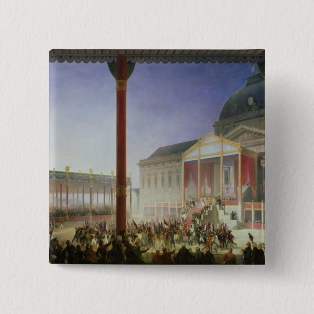 Assembly of the Champ de Mai, 1st June 1815 2 Inch Square Button (Front)