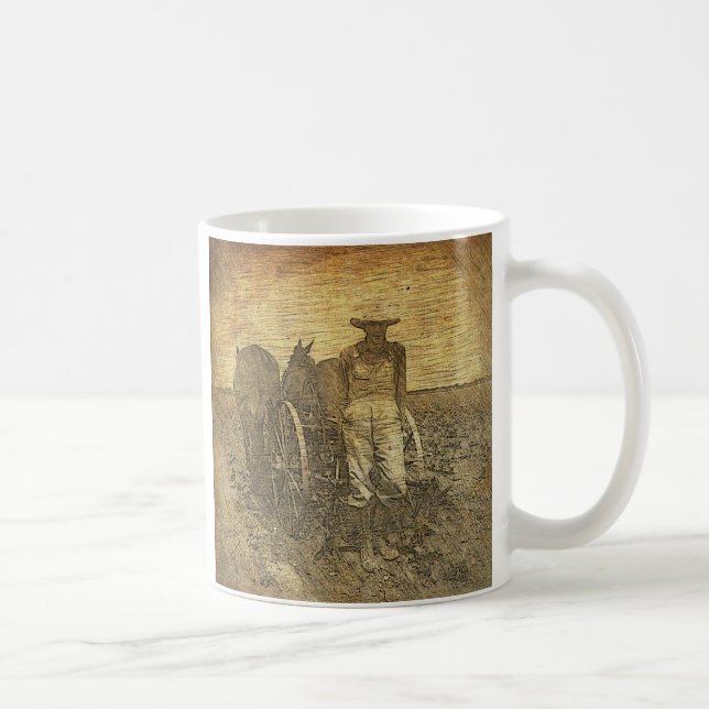 Asseyez-vous une tasse de pause rustique (Droite)