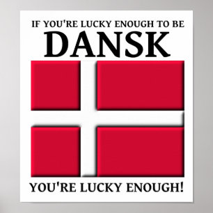 Assez Chanceux Pour Être Dansk Poster Danois