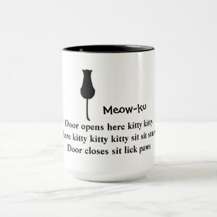 Assieds et pieds : Mug de chat Meow-ku