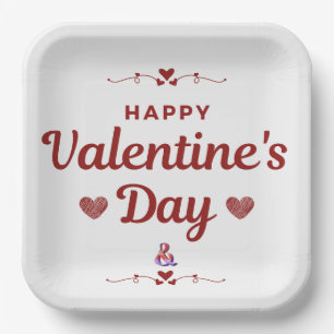 Assiette carré en carton de 22,86 cm