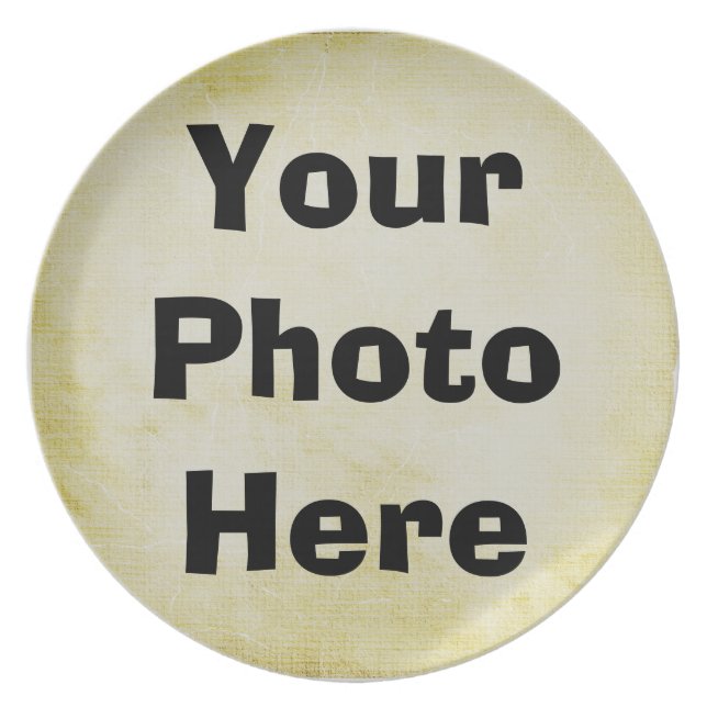 Assiette Concevez vos propres (Devant)