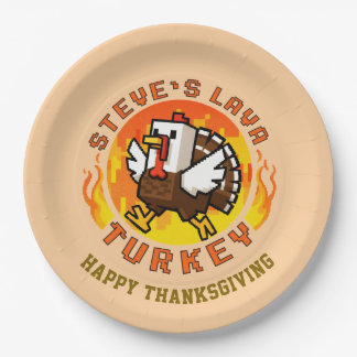 Assiette de dinde de lave de Thanksgiving Steve