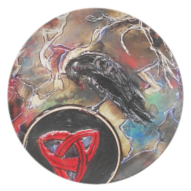 Assiette Déesse de bataille (Devant)