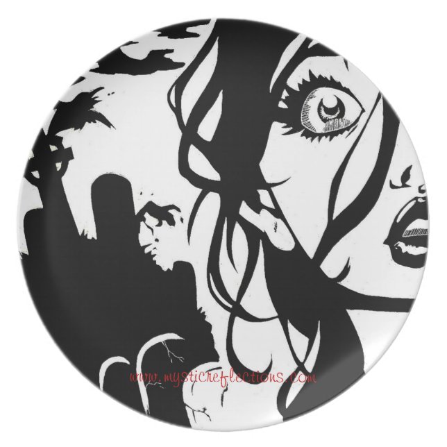 Assiette Des réflexions mystiques "ils sont prochain" (Devant)