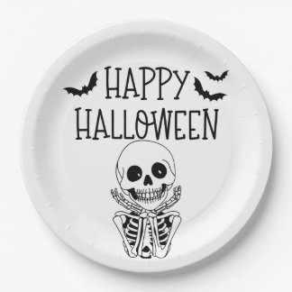 Assiette en carton Happy Halloween
