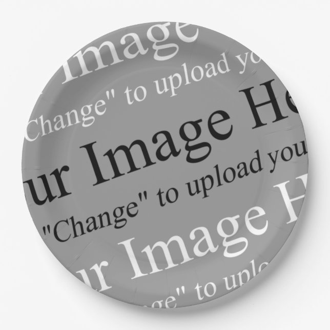 Assiette en Papier. (Devant)