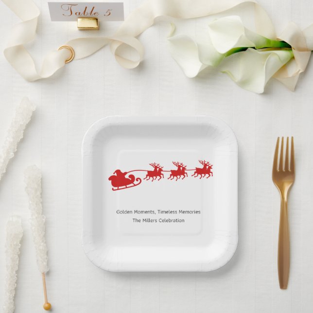 Assiette en papier (Mariage)