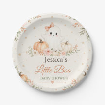 Assiette en papier Baby Shower Little Boo