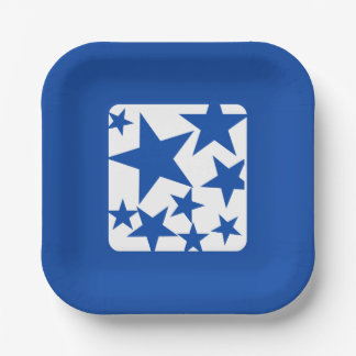 Assiette en papier Blue Star