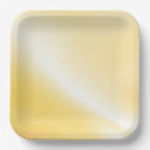 Assiette en papier imprimée ambre doux