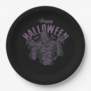 Assiette en papier « Mummy Night » pour Halloween