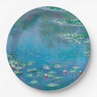 ASSIETTE EN PAPIER: "NÉNUPHARS" PAR MONET