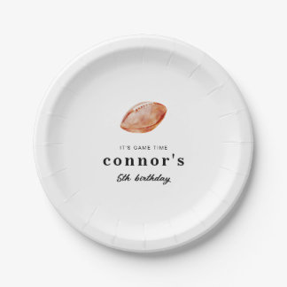 Assiette en papier pour anniversaire de football