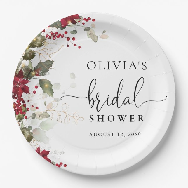 Assiette en papier pour Baby Shower sur le thème d (Devant)