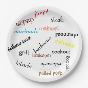 Assiette en papier pour barbecue