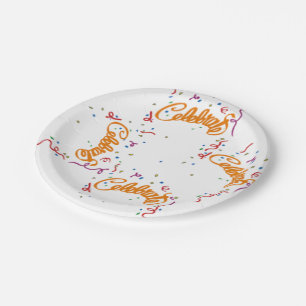 Assiette en papier pour célébrations