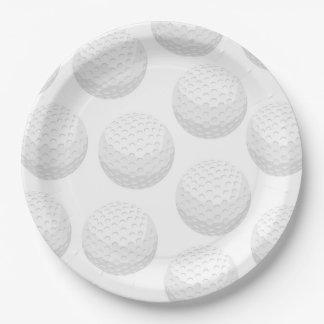 Assiette en papier pour fête de golf