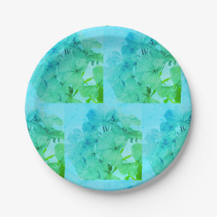 Assiette en papier pour fête de jardin botanique