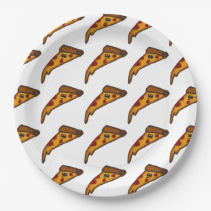 Assiette en papier pour fête de pizza