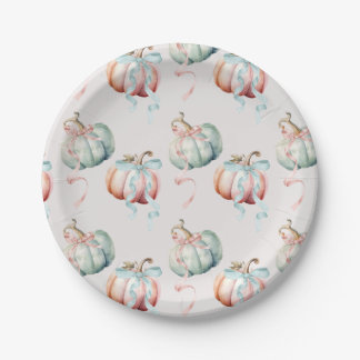 Assiette en papier pour révélation de sexe Pastel