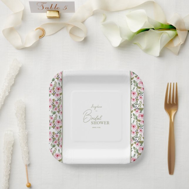 Assiette en papier pour une fête prénuptiale paste (Mariage)