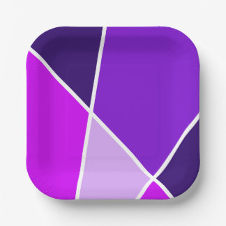 Assiette en papier Purple JanaiCreates Color Colle