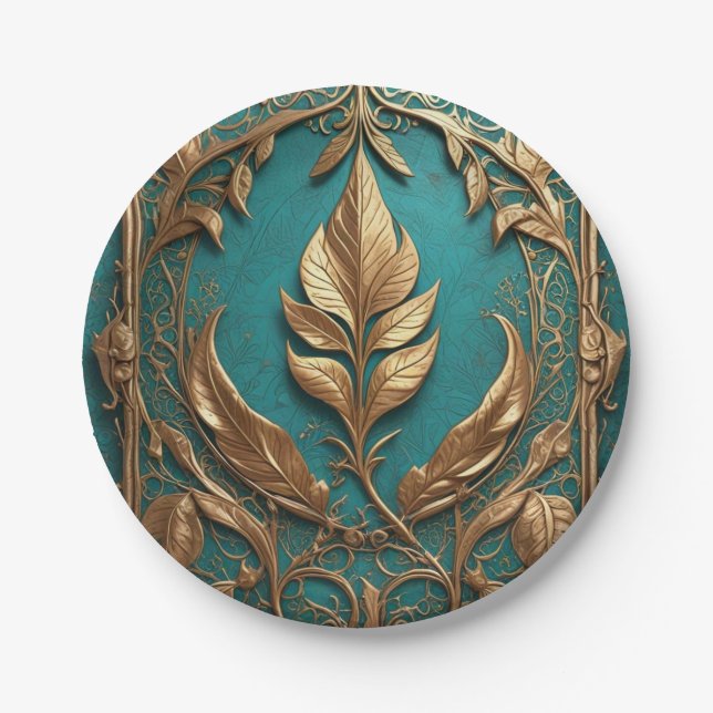 Assiette en papier ronde 7" (Devant)