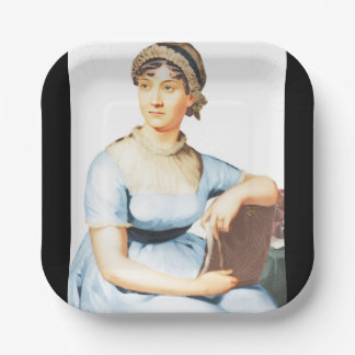 Assiette en papier vintage Jane Austen