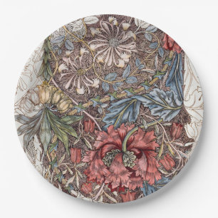 ASSIETTE EN PAPIER: WILLIAM MORRIS : TULIP SAUVAGE