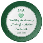 26e anniversaire Mariage Emerald Green W20F