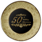 50e anniversaire Mariage plaque de porcelaine