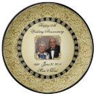 Anniversaire Mariage d'or Porcelaine Plaque photo