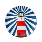 Phare nautique avec des faisceaux