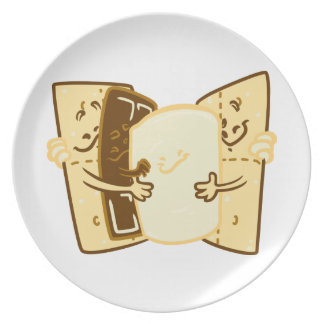 Assiette Étreinte de groupe