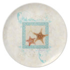 La mer d'étoiles de mer écosse la plage grecque de