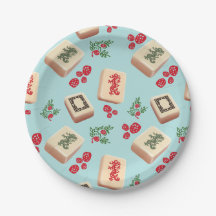 Assiette Mahjongg Dragons