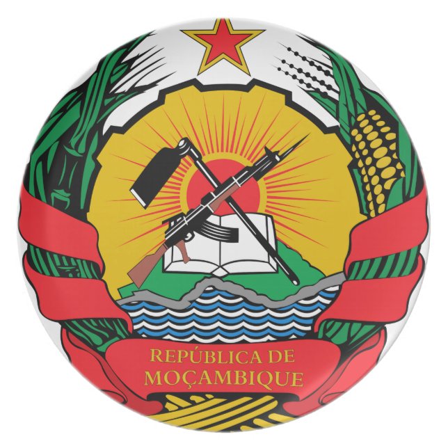Assiette Manteau de la Mozambique des bras (Devant)