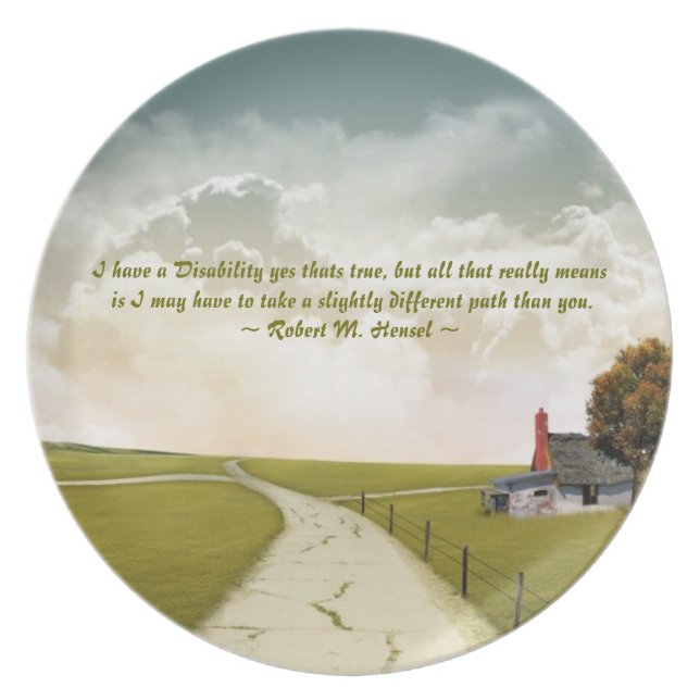 Assiette Plat de conscience d'incapacité (Devant)